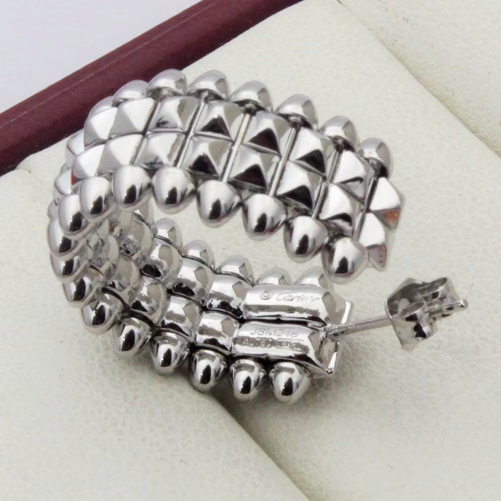 [CharmAmor]CLASH 9.2MM DOUBLE ROW EARRINGS