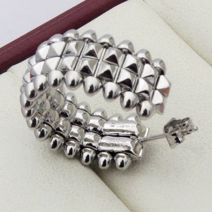 [CharmAmor]CLASH 9.2MM DOUBLE ROW EARRINGS