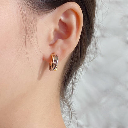 [CharmAmor]TRINITY ON DIAMOND CLASSIC EARRINGS