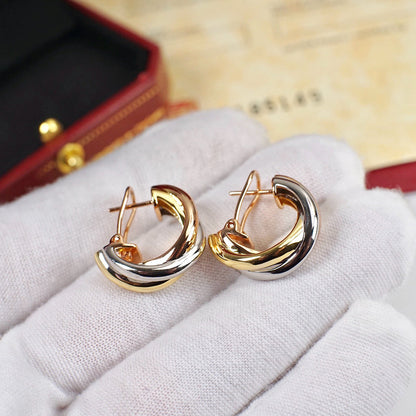 [CharmAmor]TRINITY ON DIAMOND CLASSIC EARRINGS