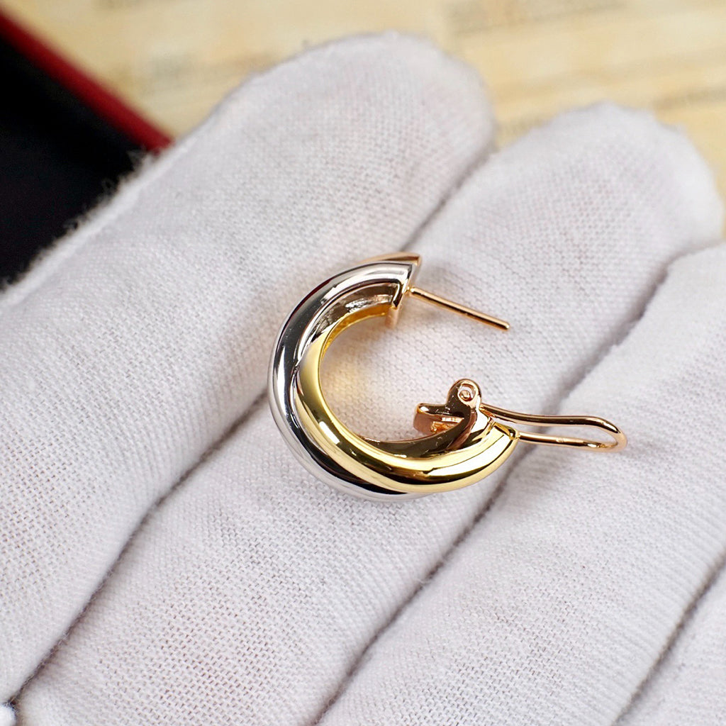 [CharmAmor]TRINITY ON DIAMOND CLASSIC EARRINGS