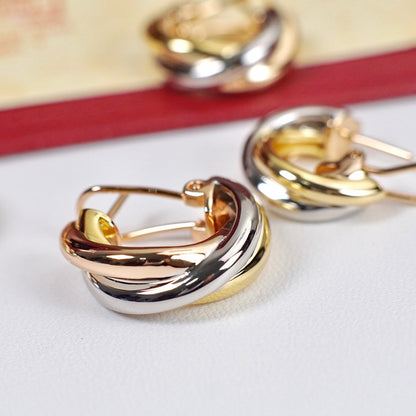 [CharmAmor]TRINITY ON DIAMOND CLASSIC EARRINGS