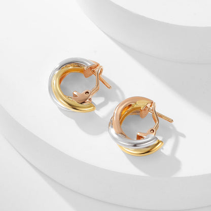 [CharmAmor]TRINITY ON DIAMOND CLASSIC EARRINGS