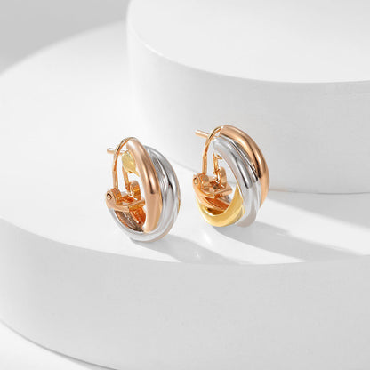[CharmAmor]TRINITY ON DIAMOND CLASSIC EARRINGS