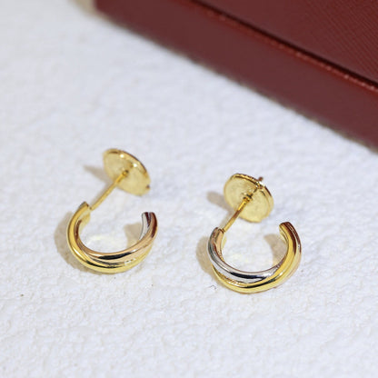 [CharmAmor]TRINITY ON DIAMOND MINI EARRINGS