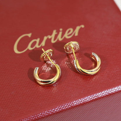 [CharmAmor]TRINITY ON DIAMOND MINI EARRINGS