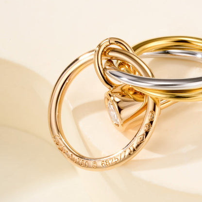 [CharmAmor]TRINITY ON DIAMOND  EARRINGS