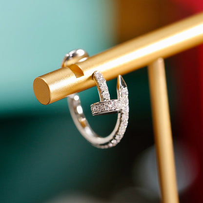[CharmAmor]JUSTE FULL DIAMOND SMALL EARRINGS