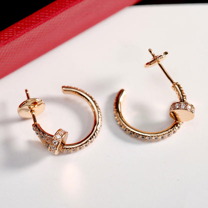 [CharmAmor]JUSTE FULL DIAMOND SMALL EARRINGS