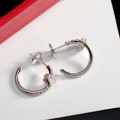 [CharmAmor]JUSTE FULL DIAMOND SMALL EARRINGS