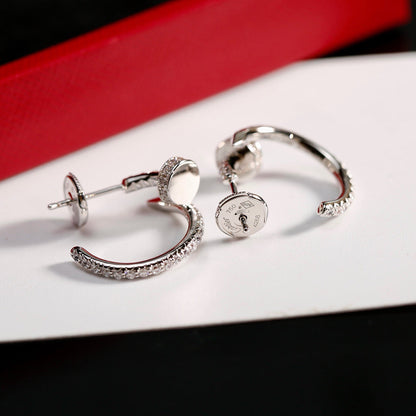 [CharmAmor]JUSTE FULL DIAMOND SMALL EARRINGS