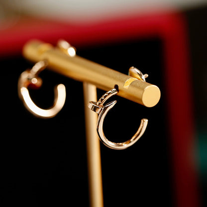 [CharmAmor]JUSTE NO DIAMOND SMALL EARRINGS