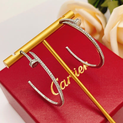[CharmAmor]JUSTE FULL DIAMOND LARGE EARRINGS