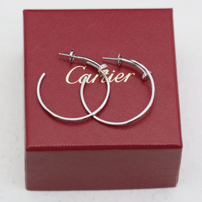[CharmAmor]JUSTE HALF DIAMOND LARGE EARRINGS