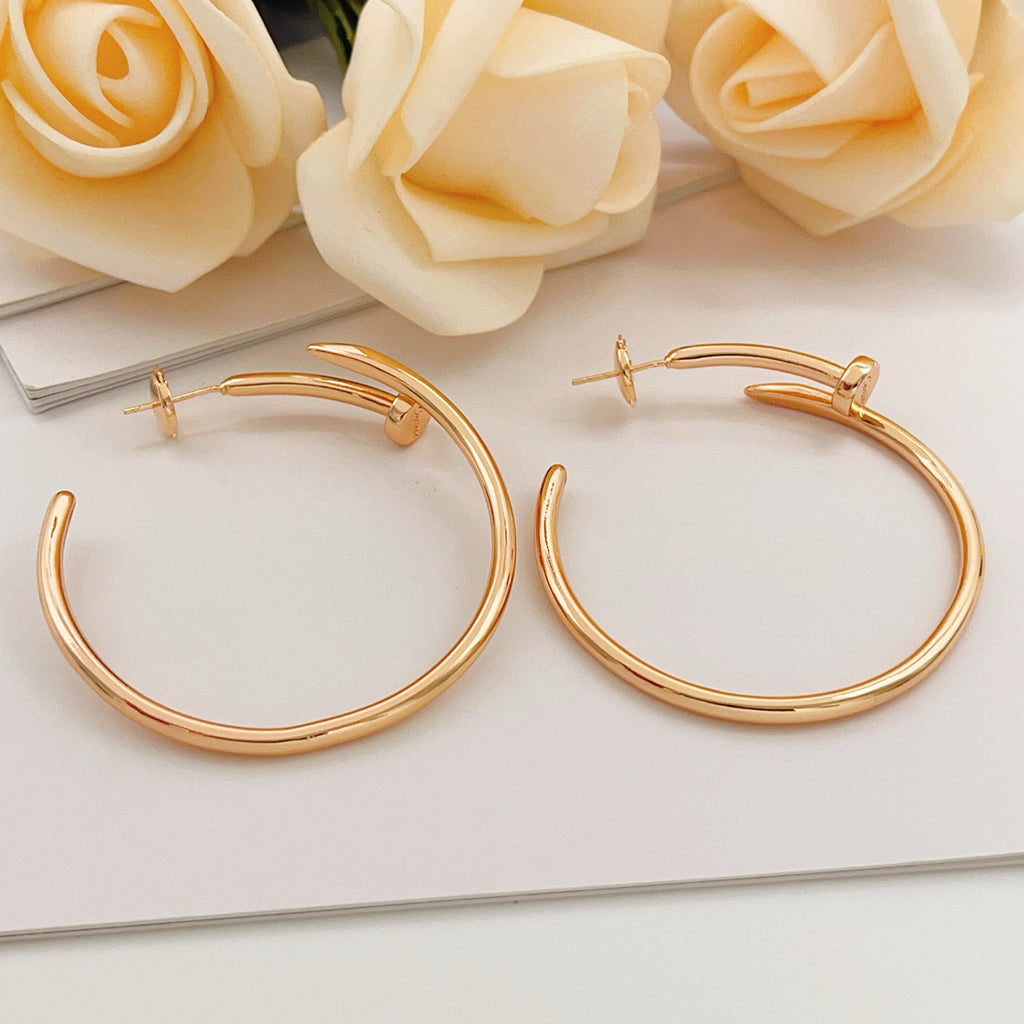 [CharmAmor]JUSTE NO DIAMOND LARGE EARRINGS