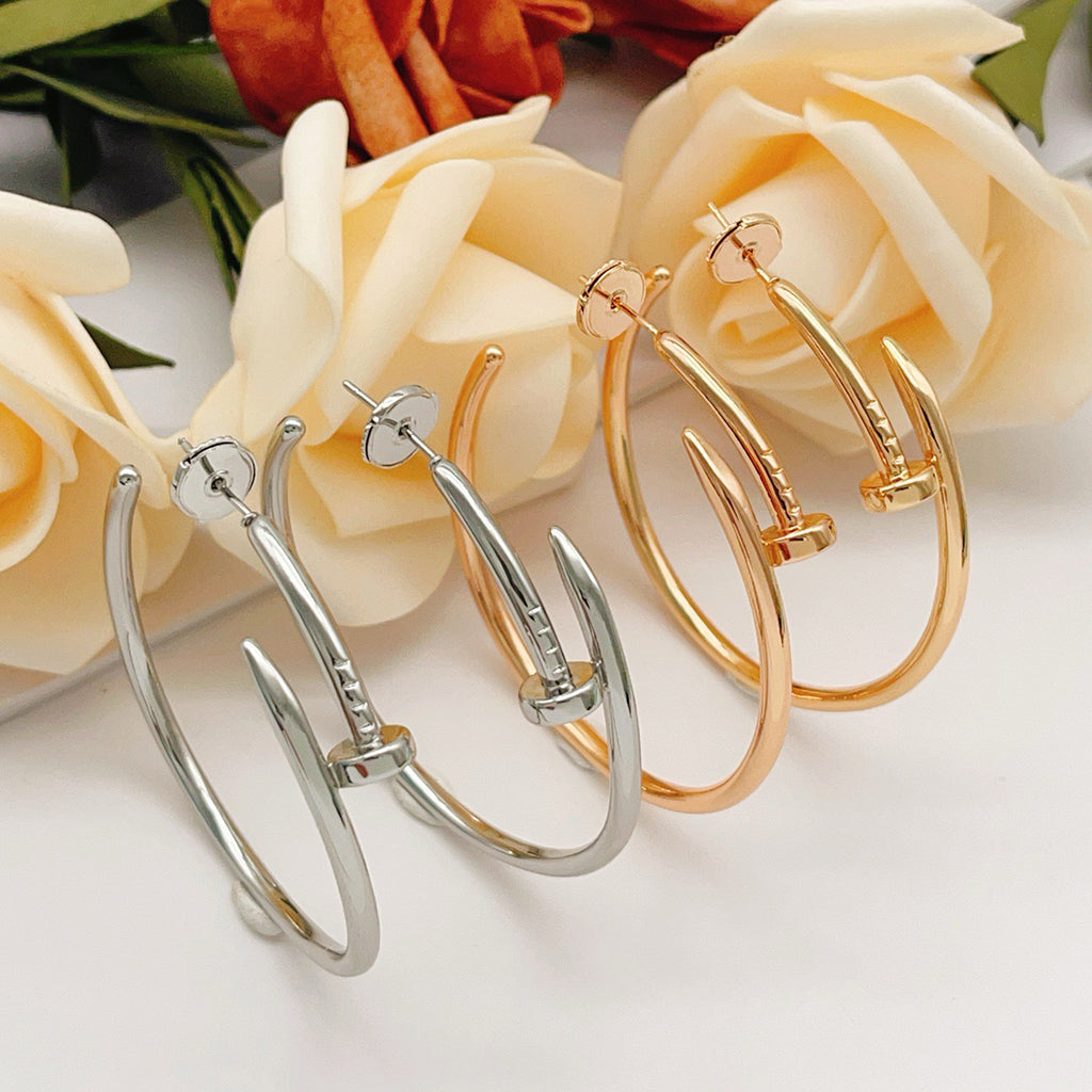 [CharmAmor]JUSTE NO DIAMOND LARGE EARRINGS