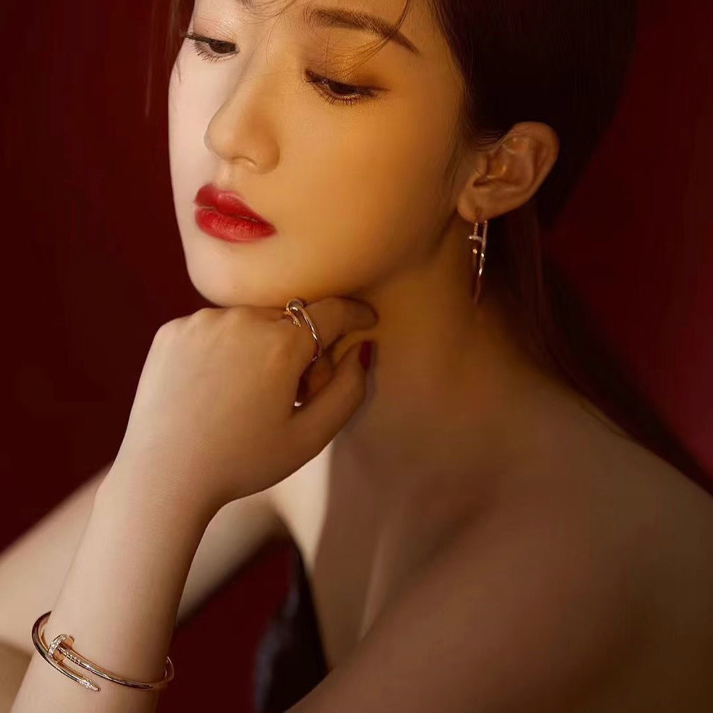 [CharmAmor]JUSTE NO DIAMOND LARGE EARRINGS
