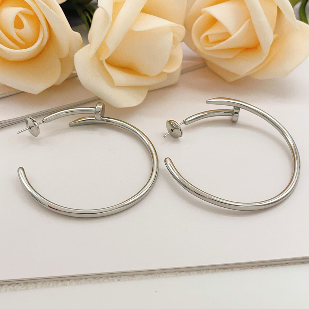 [CharmAmor]JUSTE NO DIAMOND LARGE EARRINGS