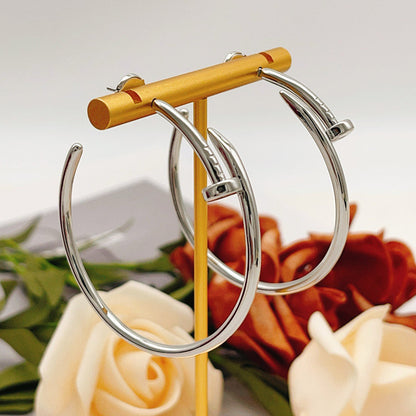 [CharmAmor]JUSTE NO DIAMOND LARGE EARRINGS