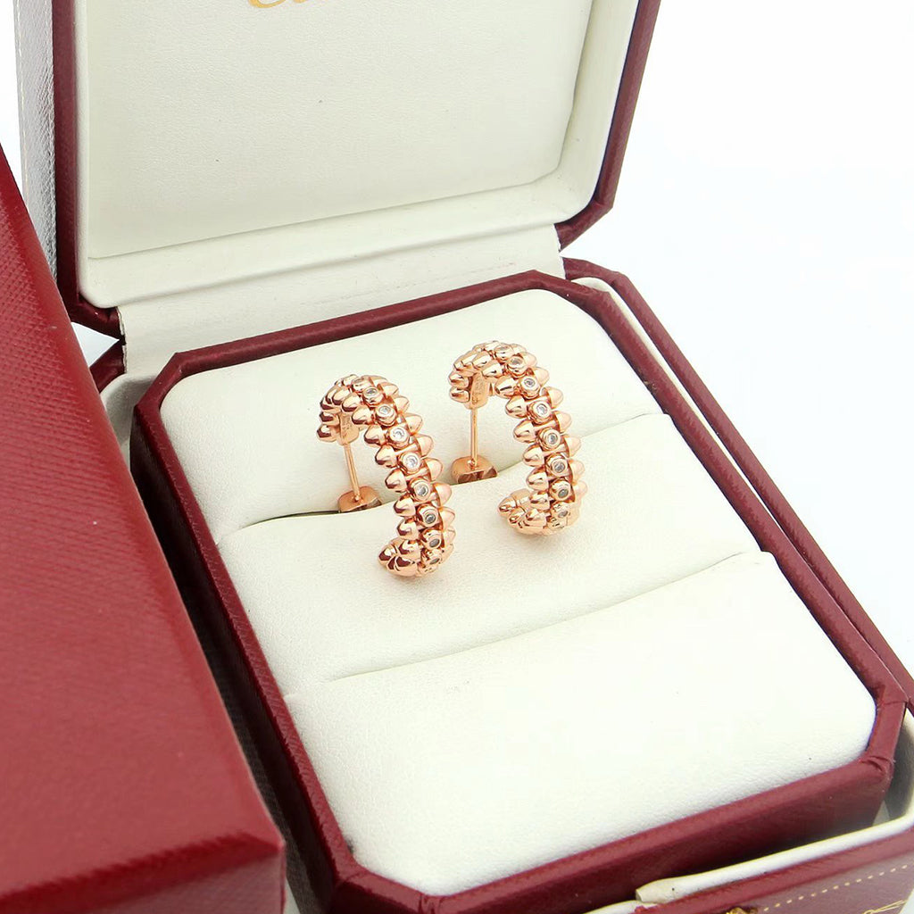 [CharmAmor]CLASH FULL DIAMOND MEDIUM EARRINGS