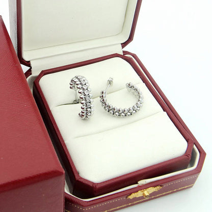 [CharmAmor]CLASH FULL DIAMOND MEDIUM EARRINGS