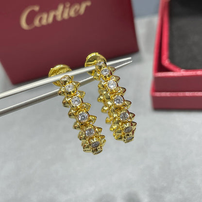 [CharmAmor]CLASH FULL DIAMOND MEDIUM EARRINGS