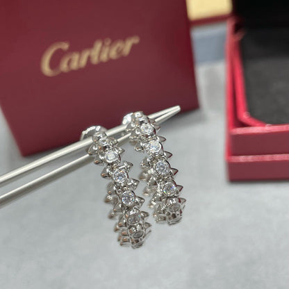 [CharmAmor]CLASH FULL DIAMOND MEDIUM EARRINGS