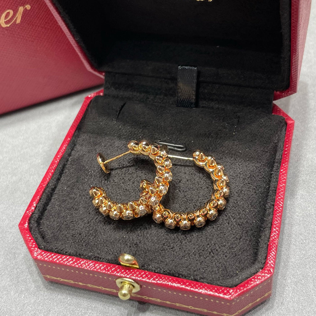 [CharmAmor]CLASH FULL DIAMOND MEDIUM EARRINGS