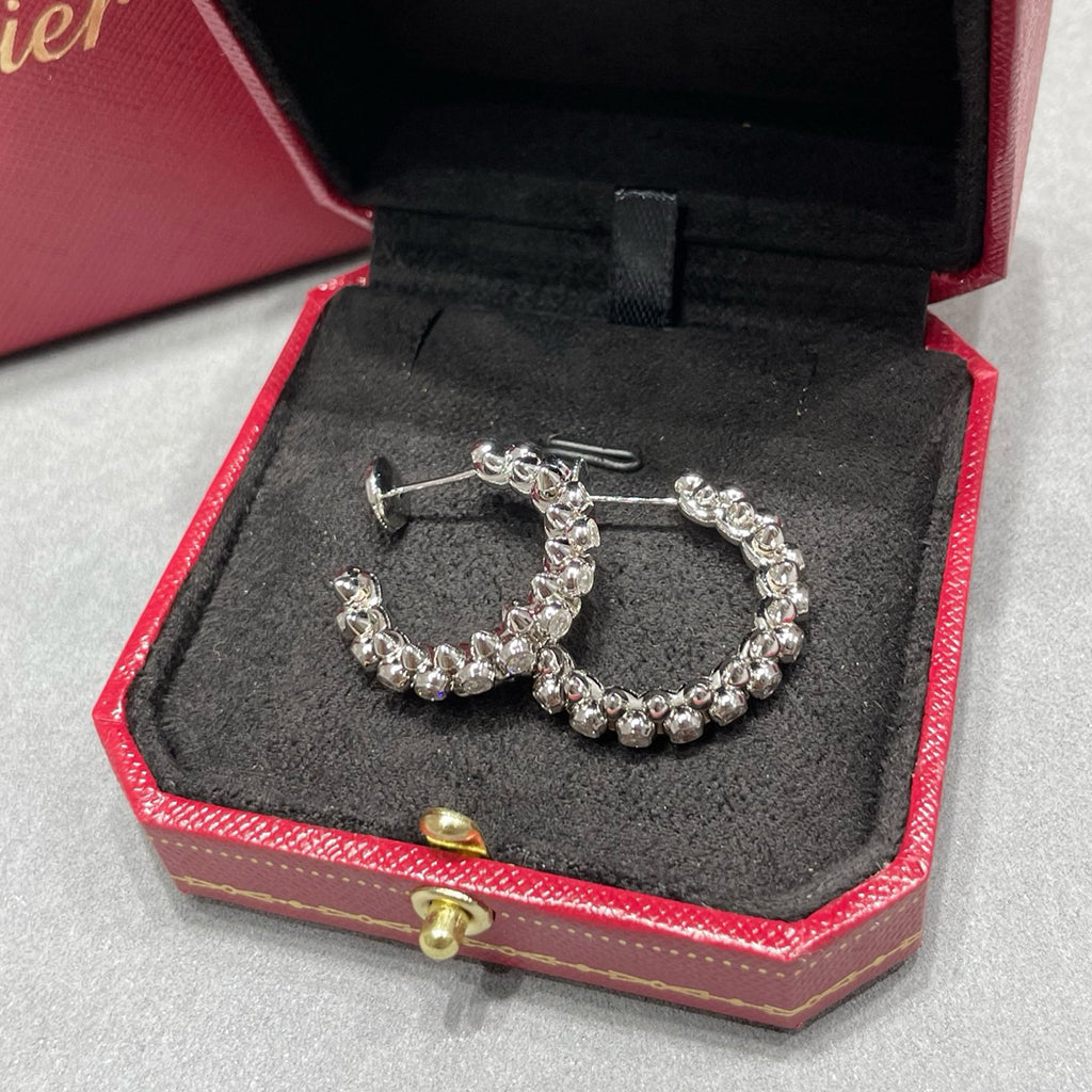 [CharmAmor]CLASH FULL DIAMOND MEDIUM EARRINGS
