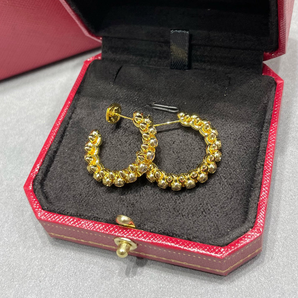 [CharmAmor]CLASH FULL DIAMOND MEDIUM EARRINGS