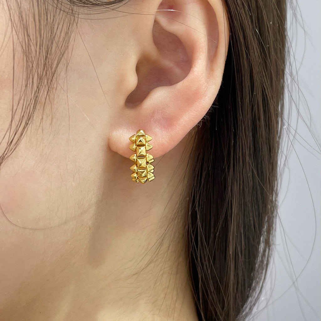 [CharmAmor]CLASH MINI HOOP EARRINGS