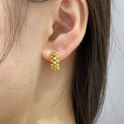 [CharmAmor]CLASH MINI HOOP EARRINGS