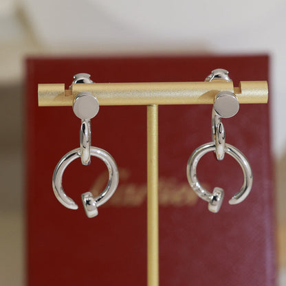 [CharmAmor]JUSTE NO DIAMOND DOUBLE EARRINGS