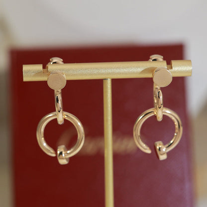 [CharmAmor]JUSTE NO DIAMOND DOUBLE EARRINGS