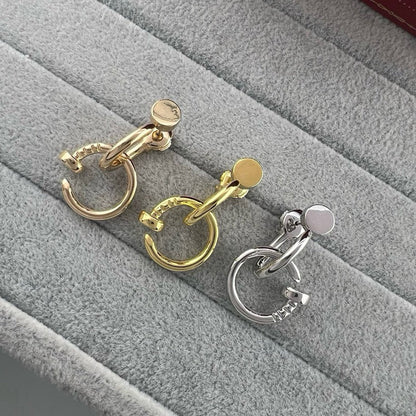 [CharmAmor]JUSTE NO DIAMOND DOUBLE EARRINGS