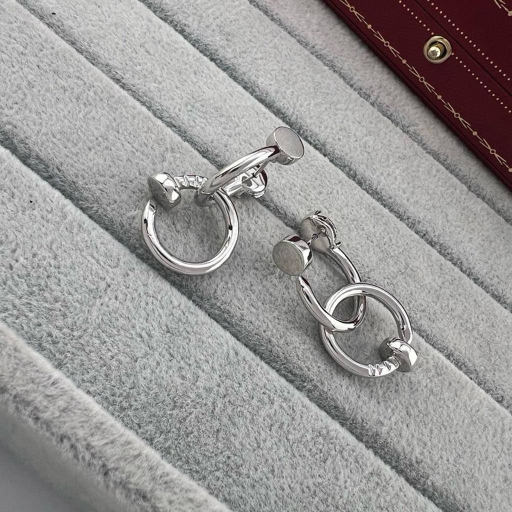 [CharmAmor]JUSTE NO DIAMOND DOUBLE EARRINGS