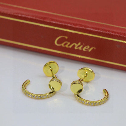 [CharmAmor]JUSTE FULL DIAMOND DOUBLE EARRINGS