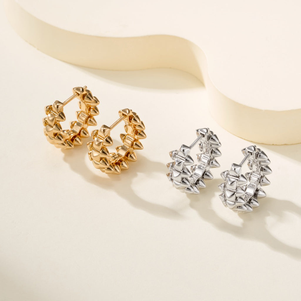 [CharmAmor]CLASH MINI HOOP EARRINGS