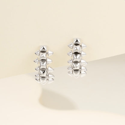 [CharmAmor]CLASH MINI HOOP EARRINGS