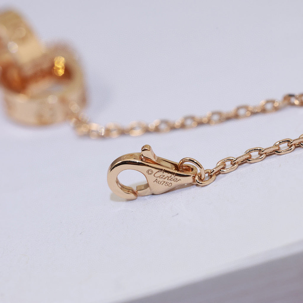 [CharmAmor]LOVE DOUBLE RING NECKLACE
