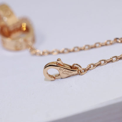 [CharmAmor]LOVE DOUBLE RING NECKLACE