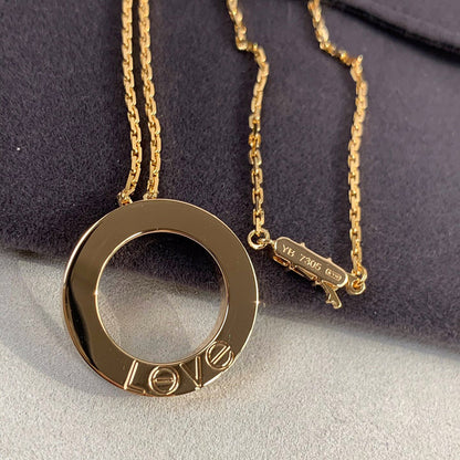 [CharmAmor]LOVE NECKLACE 16MM 3 DIAMONDS