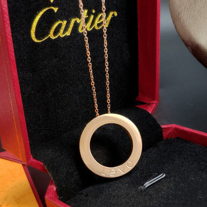 [CharmAmor]LOVE NECKLACE 16MM 3 DIAMONDS