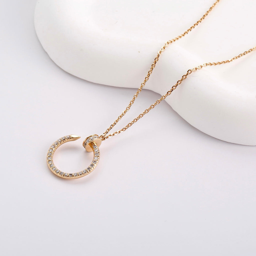 [CharmAmor]JUSTE NECKLACE FULL DIAMOND