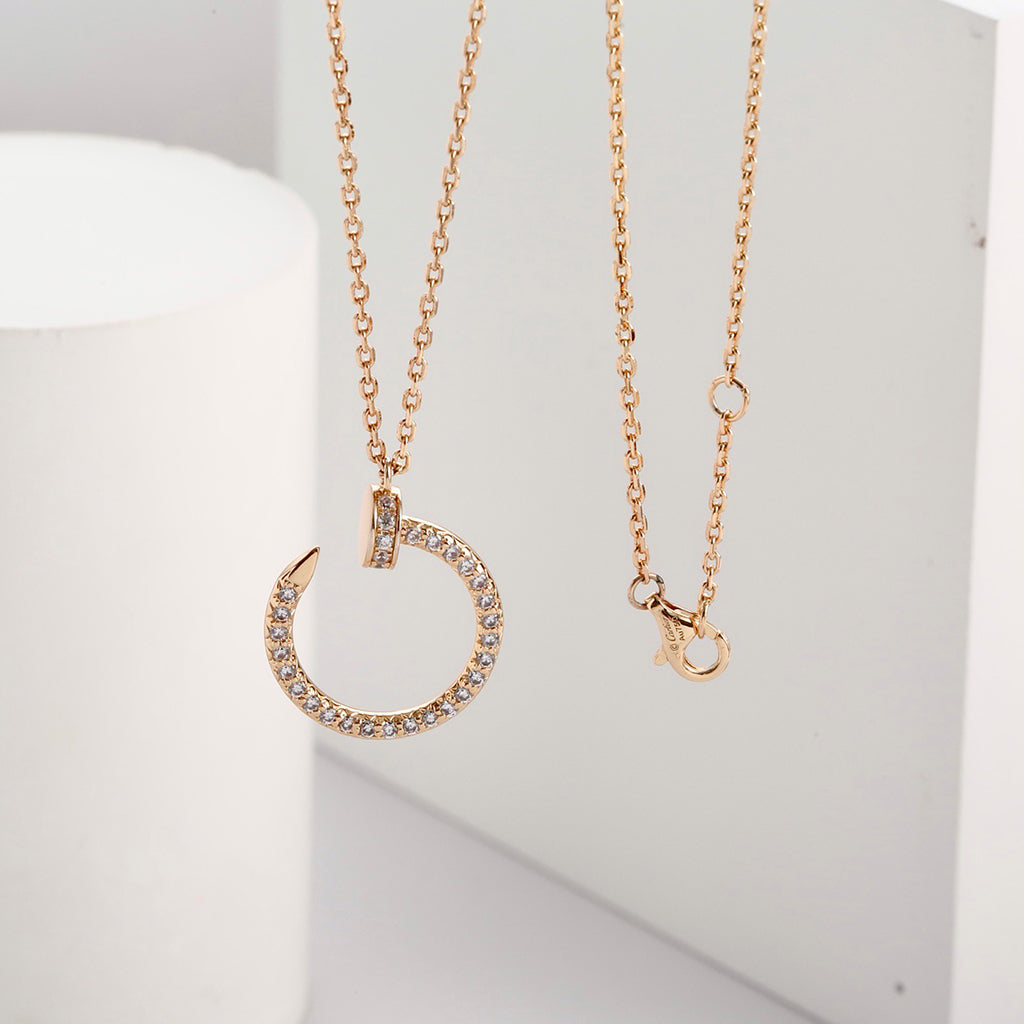 [CharmAmor]JUSTE NECKLACE FULL DIAMOND