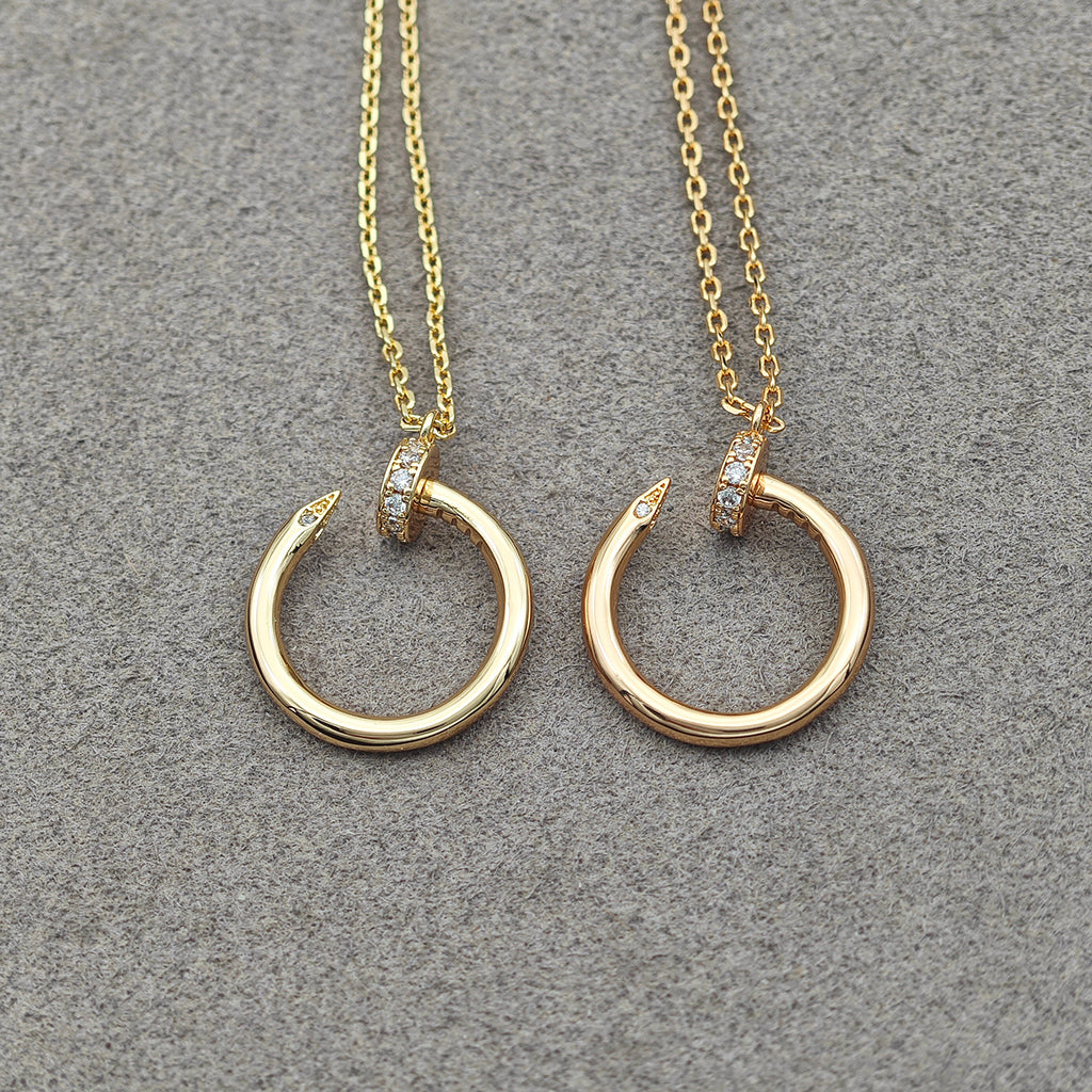 [CharmAmor]JUSTE NECKLACE HALF DIAMOND