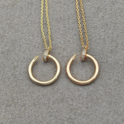 [CharmAmor]JUSTE NECKLACE HALF DIAMOND