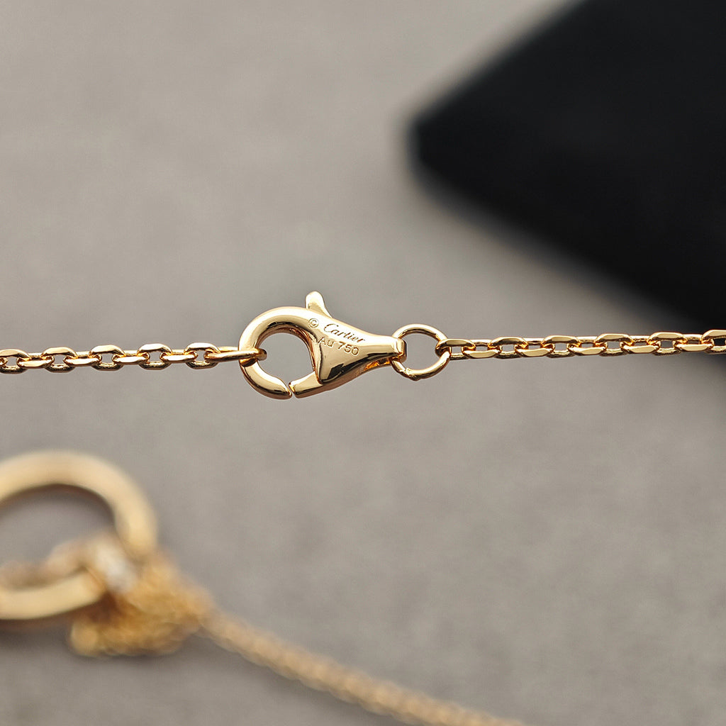 [CharmAmor]JUSTE NECKLACE HALF DIAMOND