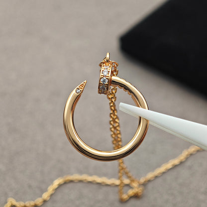 [CharmAmor]JUSTE NECKLACE HALF DIAMOND