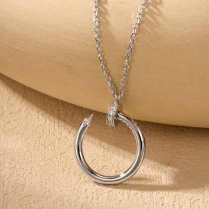 [CharmAmor]JUSTE NECKLACE HALF DIAMOND